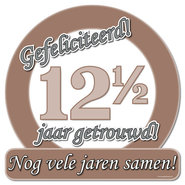 12 1/2  JARIG HUWELIJK