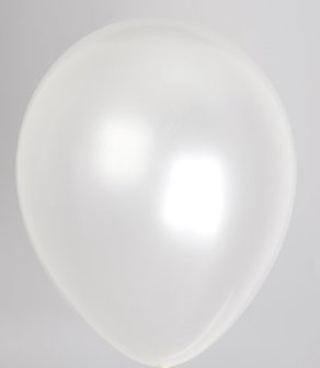 LATEX BALLON PARELMOER DE LUXE 572PL WHITE