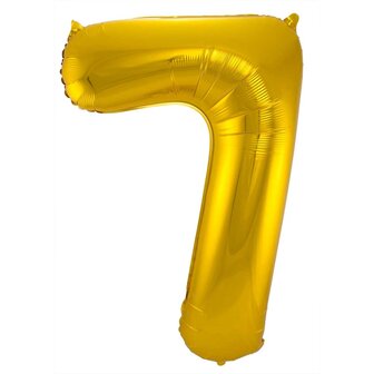 FOLIEBALLON CIJFER 7 GOLD 63187