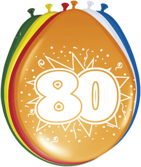 Ballonnen 80 jaar 08280.