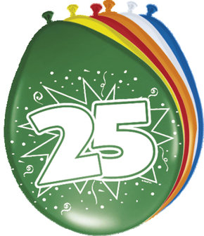 Ballonnen 25 jaar 08225.