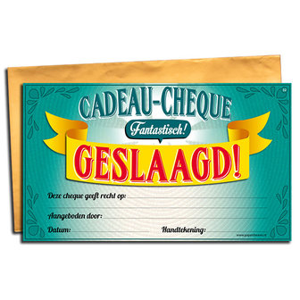 Cadeau-cheque geslaagd 12688.