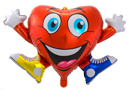 Folieballon hart 61793