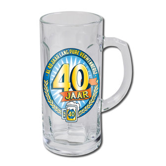 Bierglas 40 jaar 13555.