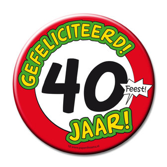 Jumbo button 40 jaar 11370.