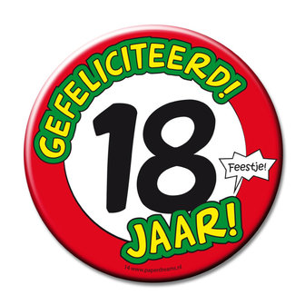 Button 18 jaar 11366.