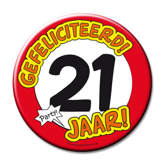 Button 21 jaar 11367 A.