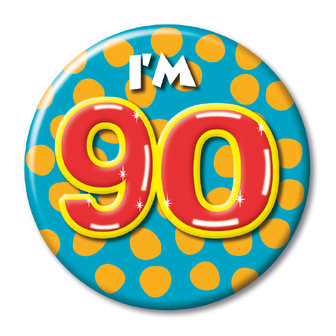 Button 90 jaar 08218.