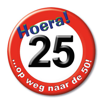 Button 25 jaar 13133.