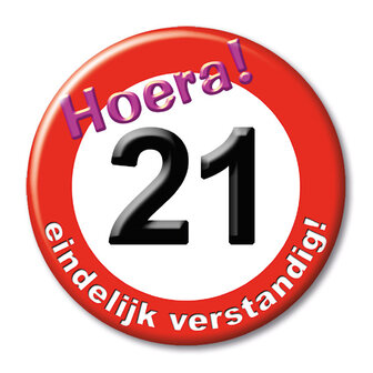 Button 21 jaar 13132.