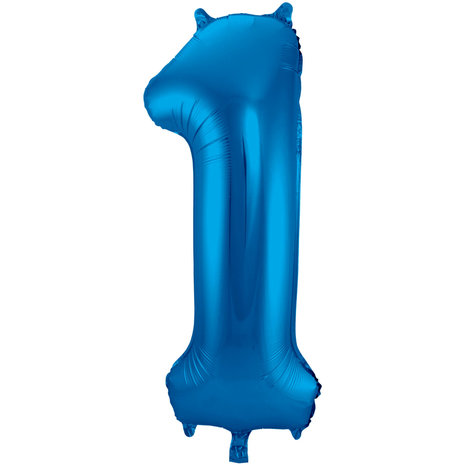 FOLIEBALLON CIJFER 1 BLUE 631461