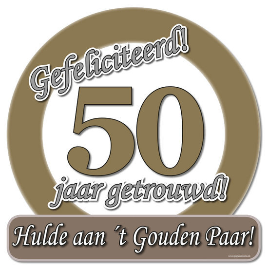 duidelijk Lauw tunnel 50 JARIG HUWELIJK - de fopsjop - de grootste feestwinkel van Brabant - de  specialist voor al uw ballondecoraties